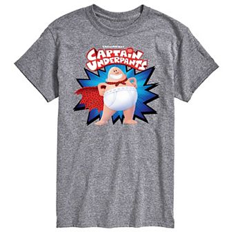 Men's Captain Underpants Logo Graphic Tee