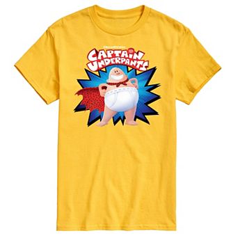 Men's Captain Underpants Logo Graphic Tee