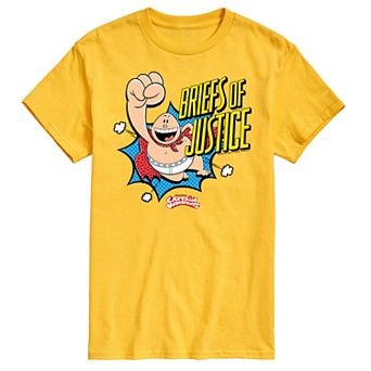Men's Captain Underpants Briefs Of Justice Graphic Tee
