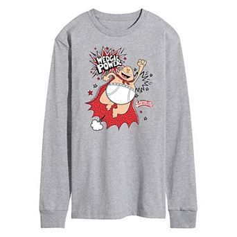 Men's Captain Underpants Wedgie Power Long Sleeve Graphic Tee