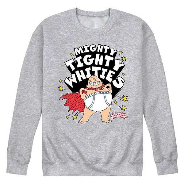 Men's Captain Underpants Tighty Whities Fleece Sweatshirt