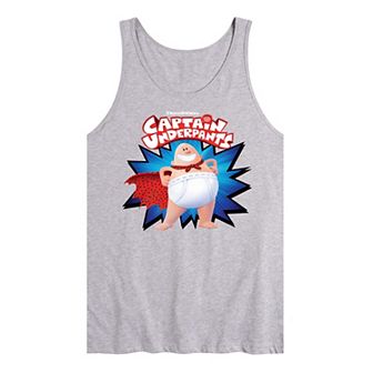 Men's Captain Underpants Logo Tank Top