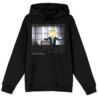 Men's South Park Victor Chaos NFTs Quote Graphic Hoodie