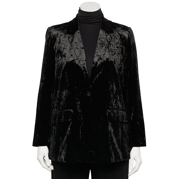 Crushed on sale velvet blazer