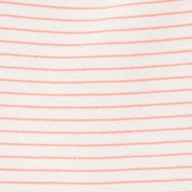 Baby Girl Carter's Striped Bow Neck Detail Bodysuit & Palm Tree Allover Print Shorts Set