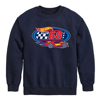 Boys 8-20 Hot Wheels Oval Crest Fleece Sweatshirt
