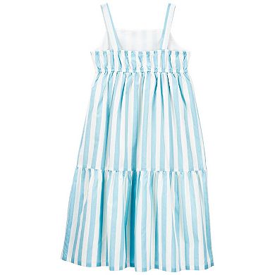 Girls 4-12 Carter's Striped Midi Tiered Dress