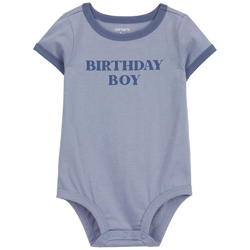 Baby Boy Carter's Birthday Boy Cotton Bodysuit, Boy's, Size: 9 Months, Blue