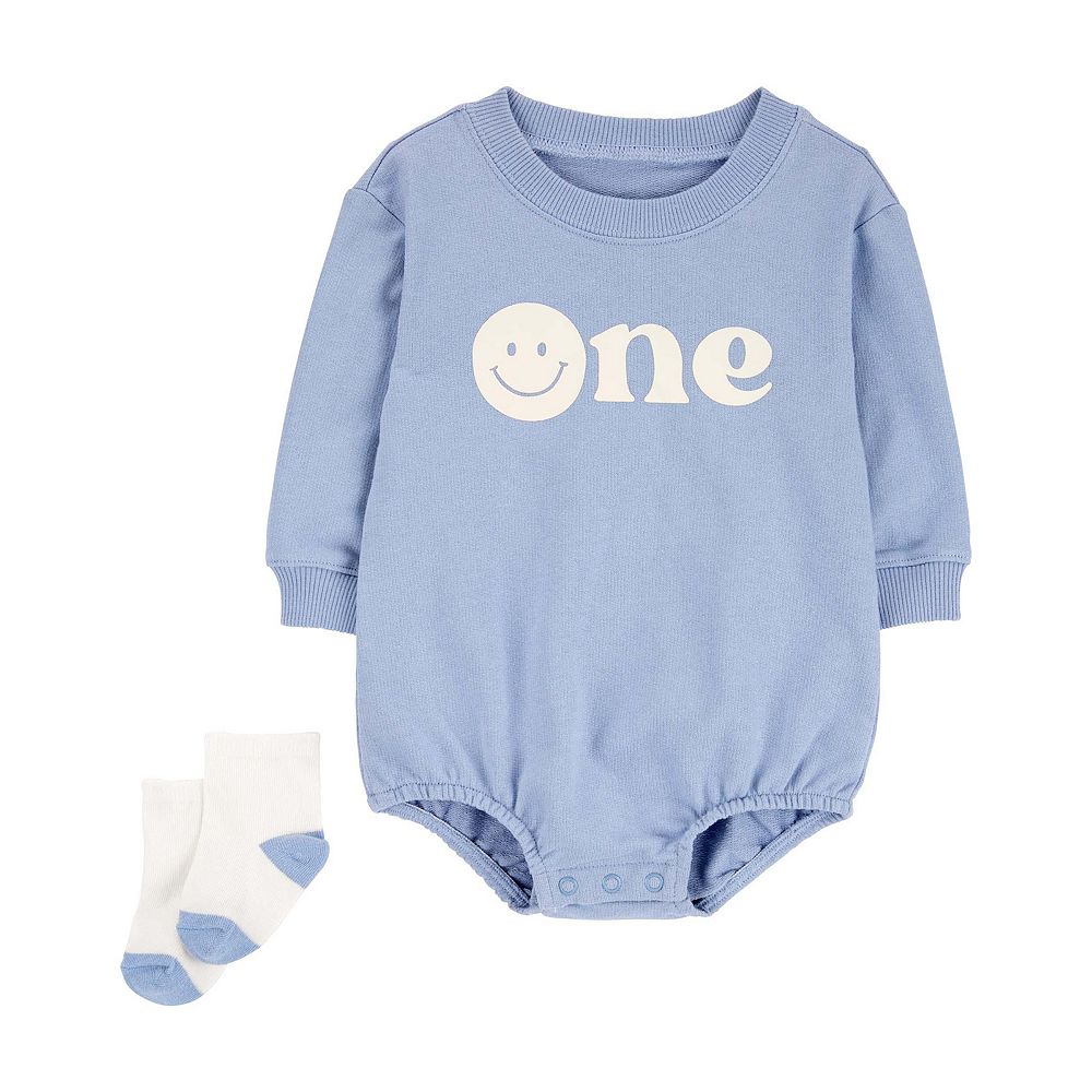 Carter's 2pc Baby Boy Blue Bootie Socks