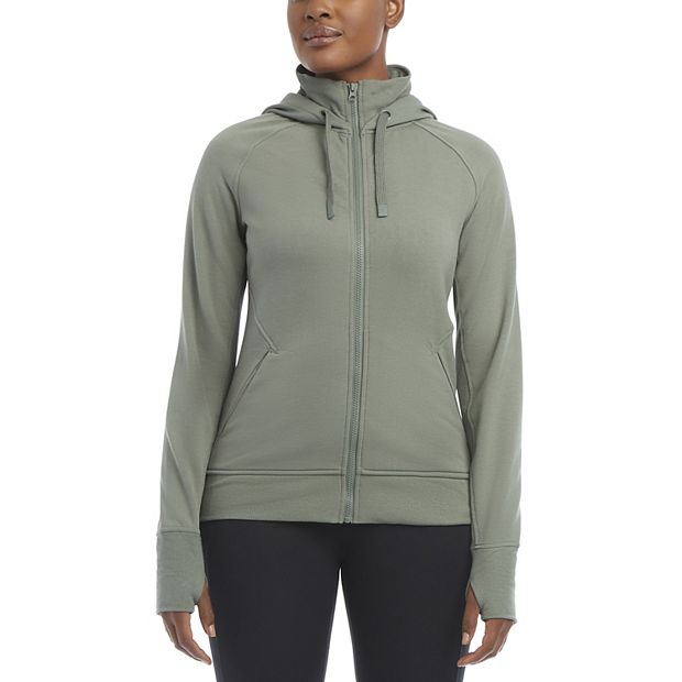 New Jockey Fitted Aqua Full Zip Women's Sweatshirt - Small - RN