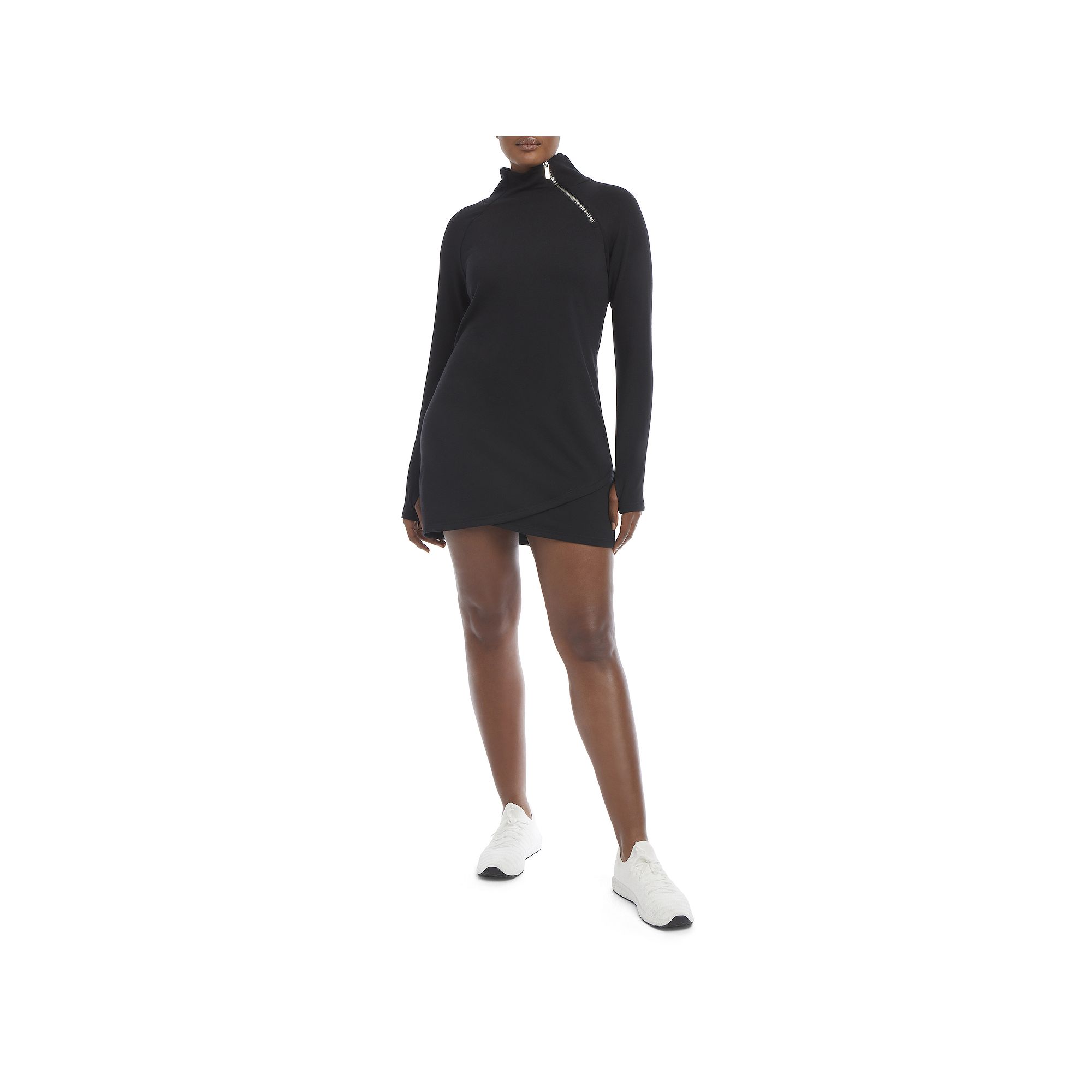 Womens Jockey Sport® ASYM Dress, Size: XS, Deep Black