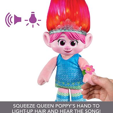 DreamWorks Trolls Band Together Hair Pops Showtime Surprise Queen Poppy Plush