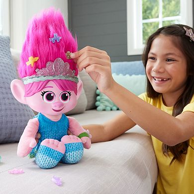 DreamWorks Trolls Band Together Hair Pops Showtime Surprise Queen Poppy Plush