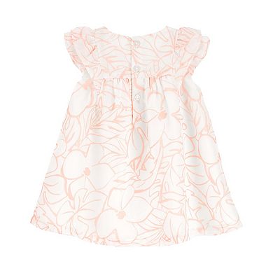Baby Girl Carter's Smocked Floral Print Dress