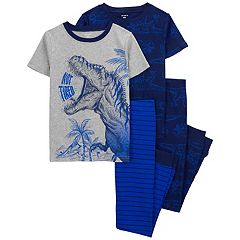 Sleep On It Boys Pajamas Set 4-Piece Fleece Pajama Pant and Long Sleeve  Sleep Shirt Multipack for Kids (2 Full Sets)