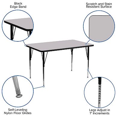 Flash Furniture Wren Rectangular Activity Table