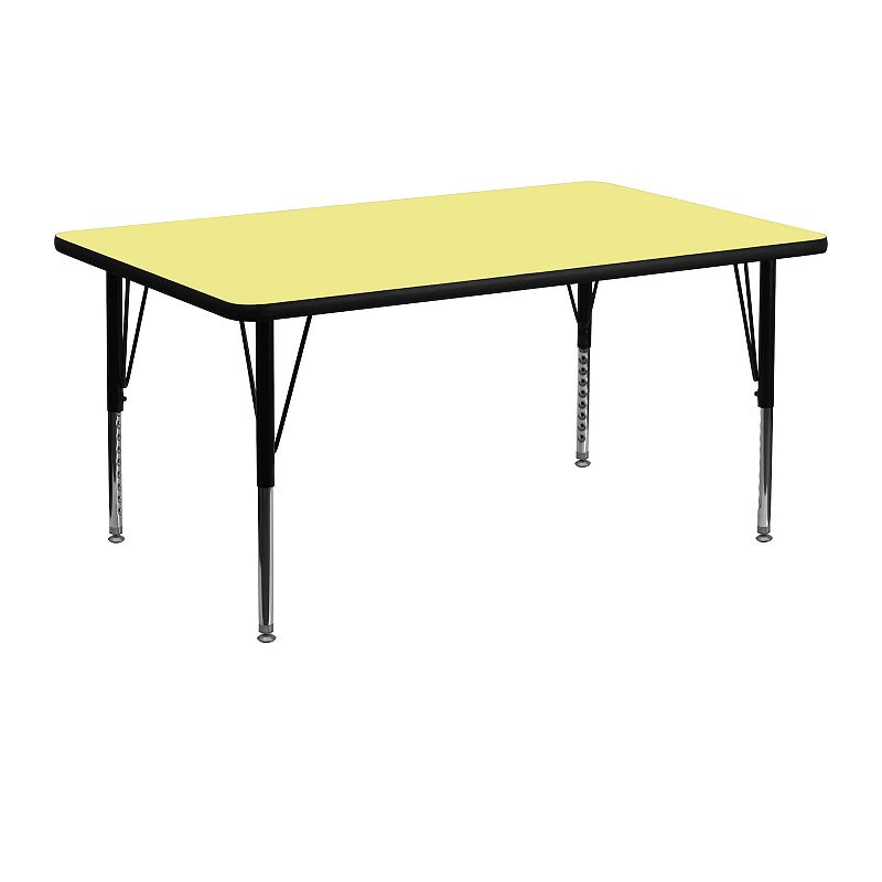 Flash Furniture Wren Rectangular Activity Table, Yellow