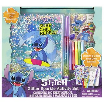 Disney's Lilo & Stitch Glitter Sparkle Stitch Activity Journal Set