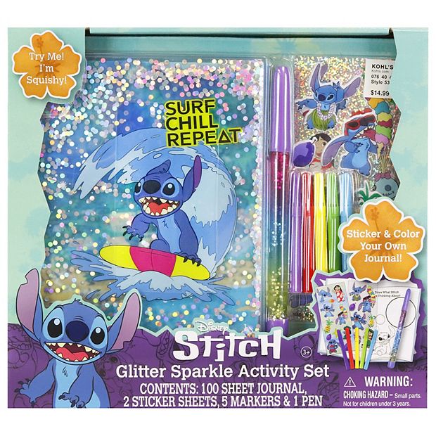 Disney's Lilo & Stitch Glitter Sparkle Stitch Activity Journal Set