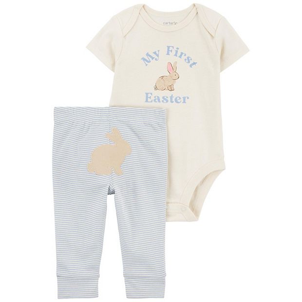 Baby Carter's 2-Piece My First Easter Romper & Pants Set