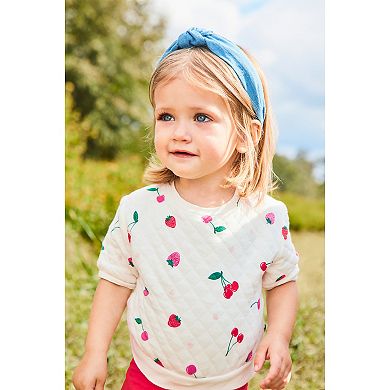 Baby Girl Carter's Strawberry Cherry Print Short Sleeve Top & Leggings Set