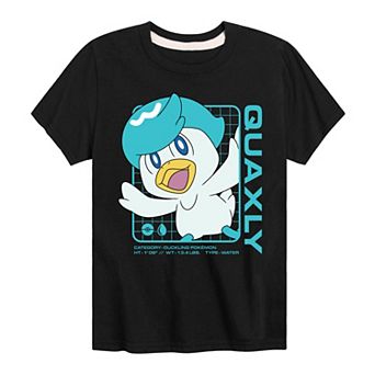 Boys 8-20 Pokemon Quaxly Stats Tee