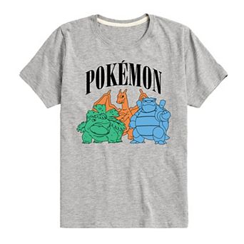 Boys 8-20 Pokemon Charizard Vensaur Blastoise Tee