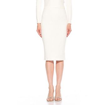 Women's ALEXIA ADMOR Cable-Knit Midi Skirt