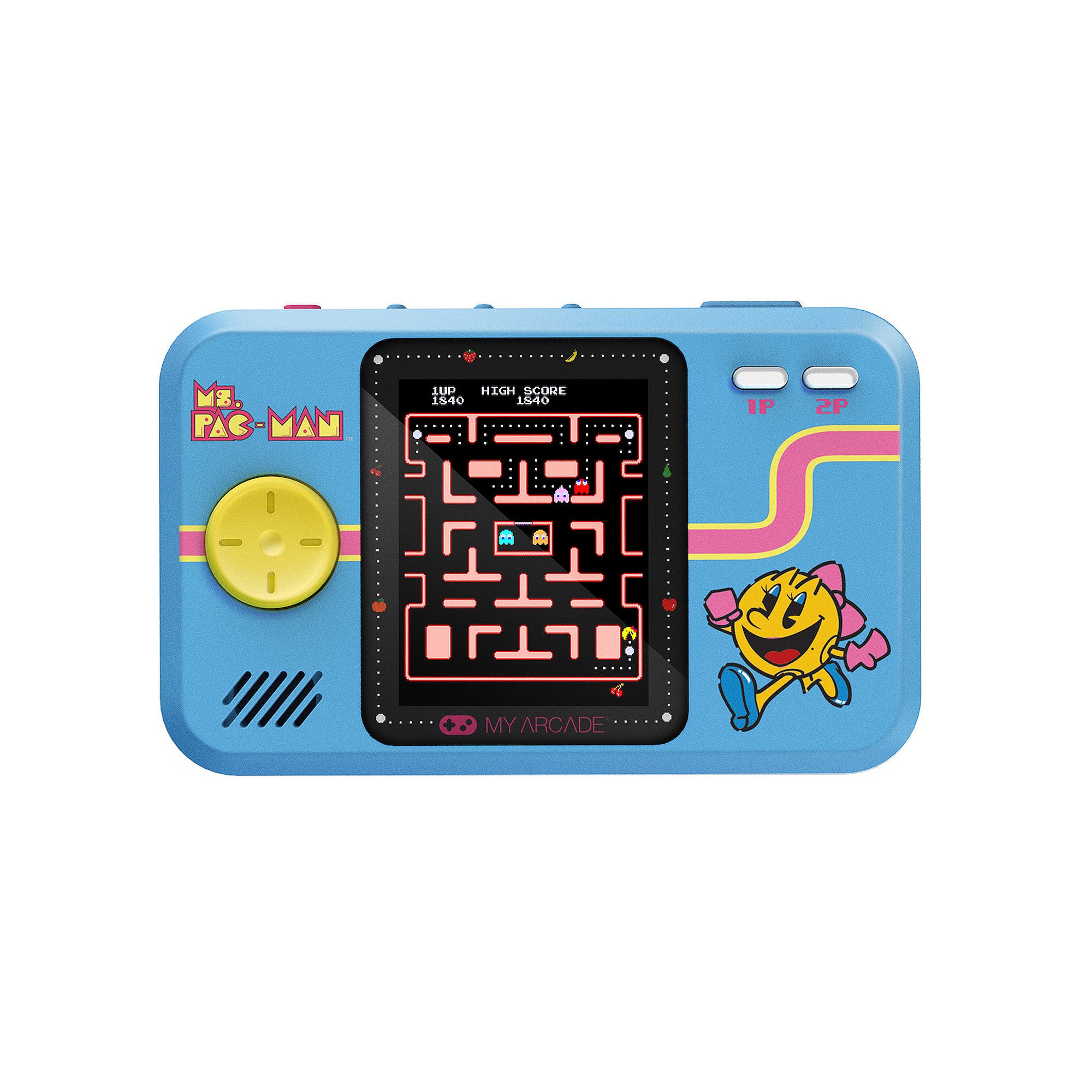 My Arcade Ms. Pac-Man Pocket Player Pro Handheld Gaming Device, Blue