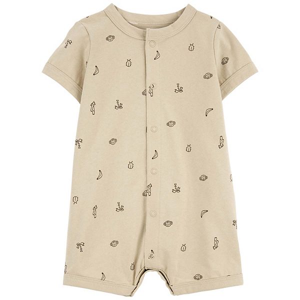 Baby Boy Carter's Jungle Print SnapUp Romper