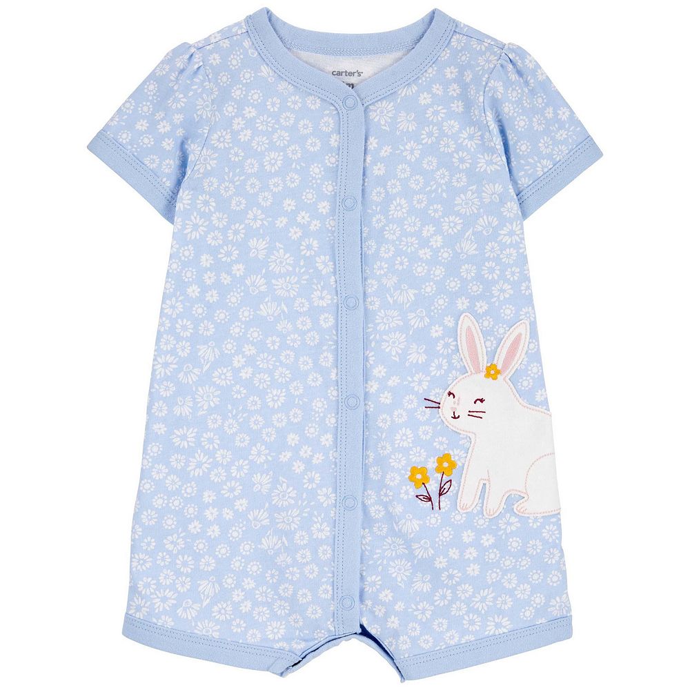 Baby Girl Carter's Bunny Snap-Up Romper