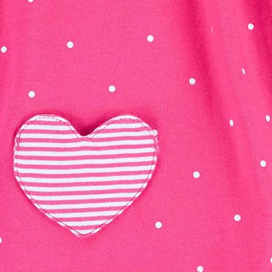 Baby Girl Carter's Heart Pocket Romper