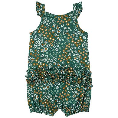 Baby Girl Carter's Floral Cotton Romper