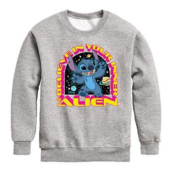 Disney's Lilo & Stitch Boys 8-20 Inner Alien Crew Fleece