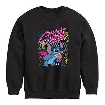 Disney's Lilo & Stitch Boys 8-20 Retro Stitch Crew Fleece