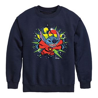 Disney's Lilo & Stitch Boys 8-20 Space Icon Crew Fleece