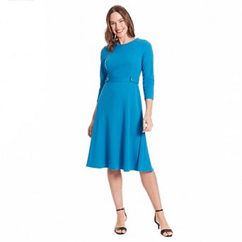 Women's London Times Side Tab Fit & Flare Dress