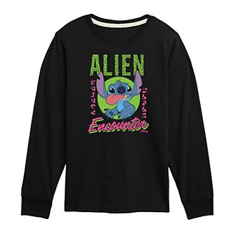 Disney's Lilo & Stitch Boys 8-20 Encounter Long Sleeve Tee