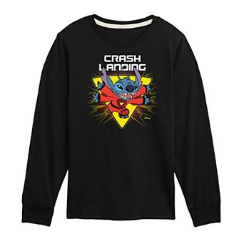 Disney's Lilo & Stitch Boys 8-20 Crash Long Sleeve Tee