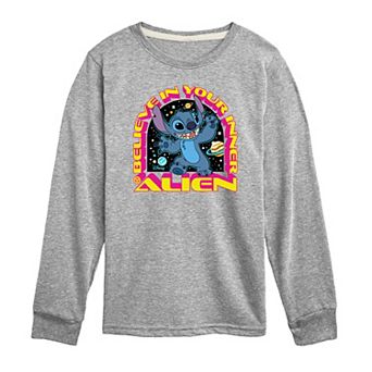 Disney's Lilo & Stitch Boys 8-20 Inner Long Sleeve Tee