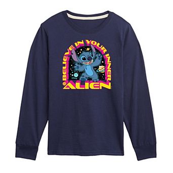 Disney's Lilo & Stitch Boys 8-20 Inner Long Sleeve Tee