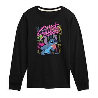 Disney's Lilo & Stitch Boys 8-20 Retro Long Sleeve Tee