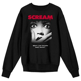 Men's Scream Movie Poster Long Sleeve Graphic Tee