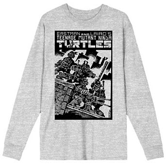 Men's Teenage Mutant Ninja Turtles Comic Origins Long Sleeve Graphic Tee