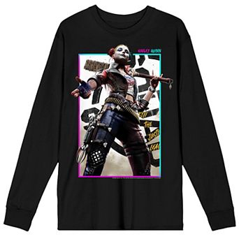 Men's DC Comics Suicide Squad Harley Long Sleeve Graphic Tee