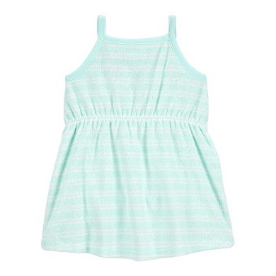 Baby Girl Carter's Embroidered Terry Dress