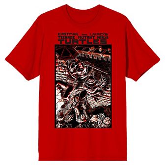 Men's Teenage Mutant Ninja Turtles Comic Origins Casey Jones & Raphael Comic Art Graphic Tee