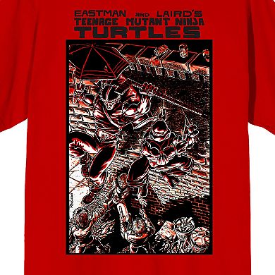 Men's Teenage Mutant Ninja Turtles Comic Origins Casey Jones & Raphael Comic Art Graphic Tee