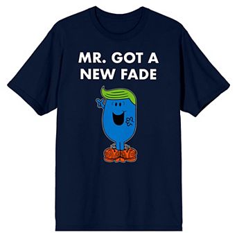 Men's Mr. Men And Little Miss Meme "Mr. Got A New Fade" Graphic Tee