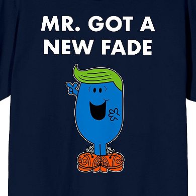 Men's Mr. Men And Little Miss Meme "Mr. Got A New Fade" Graphic Tee